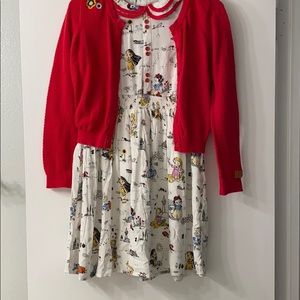 ADORABLE! Disney Princess girls dress with sweater